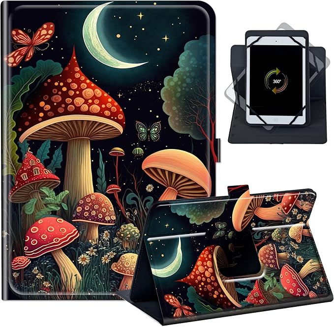 Case for Google Pixel Tablet 11 2023PU Leather 360 Degree Rotatable Kickstand Tablet Cover with Magnetic Closure for Pixel Tablet 11 2023/ All 10.5-11.5 Tablet，American Eagle with Flag