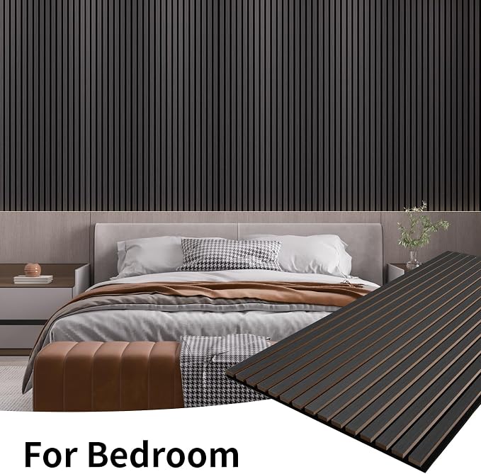 Wood Slat Wall Panel, 3D Soundproof Wall Panels, Large Acoustic Panels