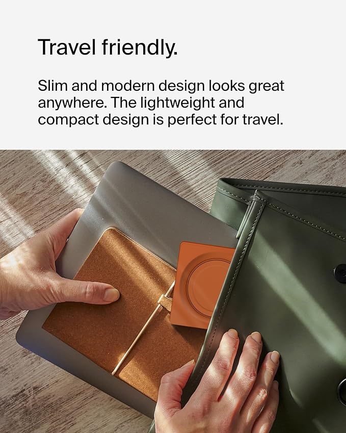 Belkin 2-in-1 Wireless Charging Pad with MagSafe 15W, Fast Charging iPhone Charger - Wireless Charging Station for iPhone 17, 16, 15, and 14 Series, AirPods, and Other MagSafe Enabled Devices - Orange