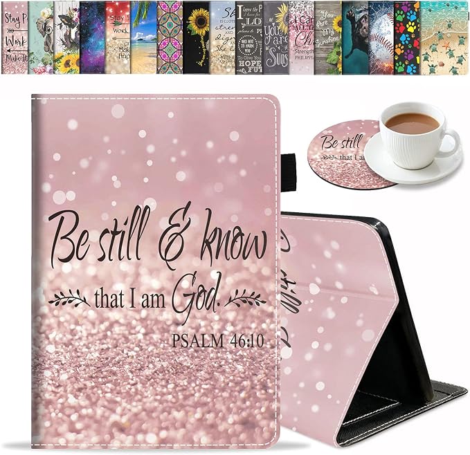 Case for All-New Amazon Kindle Fire HD 8/Fire HD 8 Plus Tablet (12th/10th Generation 2022/2020 Release) - Premium PU Leather Cover with Auto Sleep Wake Bible Verse Jeremiah 29:11
