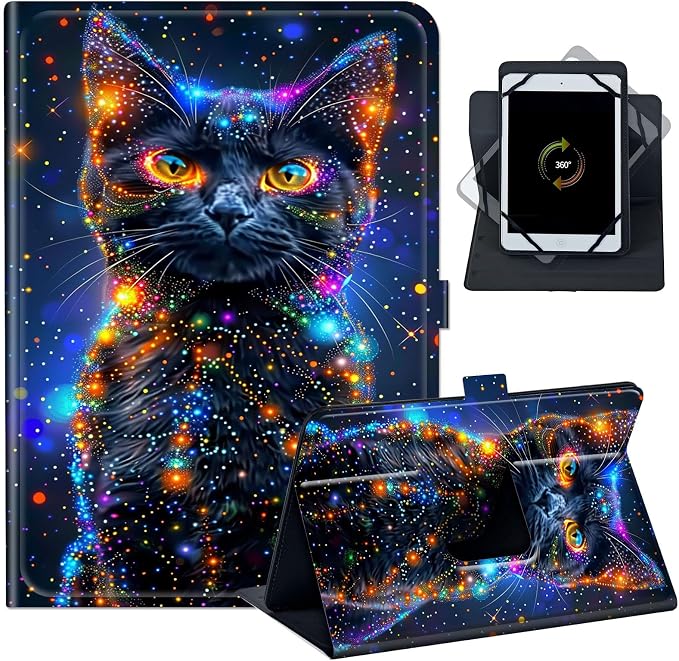 Case for Google Pixel Tablet 11 2023PU Leather 360 Degree Rotatable Kickstand Tablet Cover with Magnetic Closure for Pixel Tablet 11 2023/ All 10.5-11.5 Tablet，American Eagle with Flag