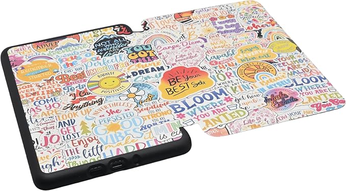 Case for Kindle Paperwhite 12th Gen 2024. Kindle Colorsoft Signature Edition Lightweight PU Leather Protective Cover with Auto Sleep/Wake Hand Strap Baseball