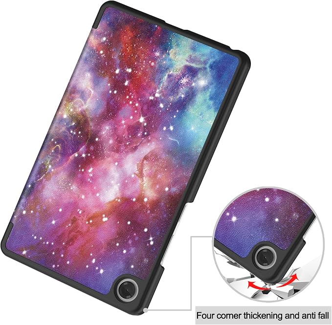 Smart Case for Lenovo Tab One / K9 8.7 Inch 2025 TB305XU/TB305FU Lightweight Trifold Stand Cover Auto Wake Sleep Blackish Green