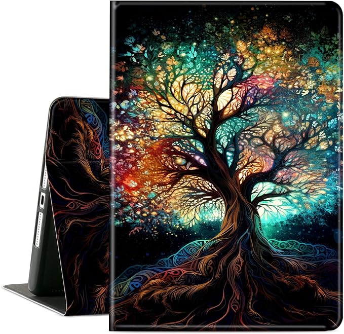 Case for Microsoft Surface Pro 11/10 / 9 13 InchPU Leather Cute Slim Folio Adjustable Stand Cover Case for Surface Pro 11th Edition AIAutumn Red Forest