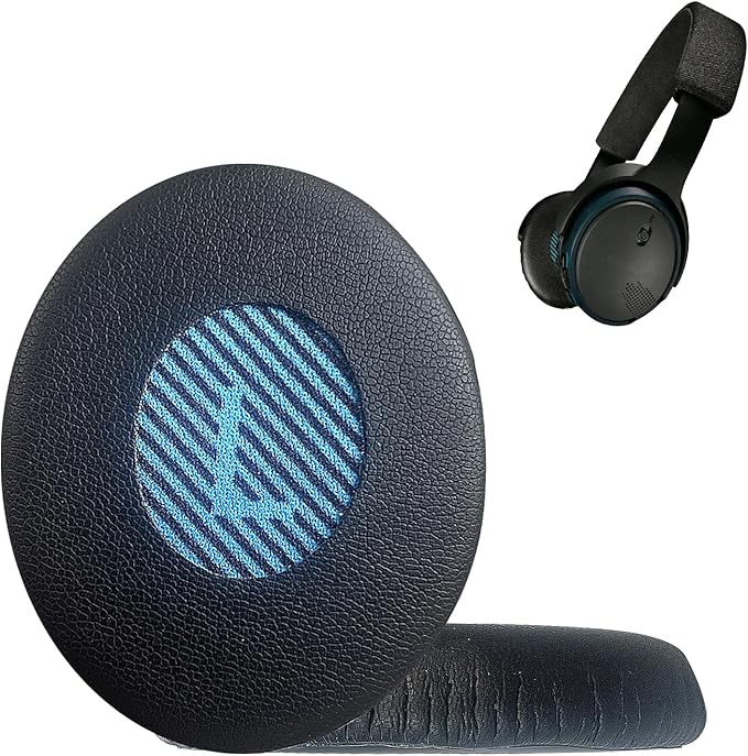 Replacement Ear Pads for Bose Ear 2 (OE2 & OE2i)/ SoundTrue On-Ear (OE),Headphones Ear Cushions Covers for SoundLink On-Ear (OE) Headset Accessories Ear Cups Repair Part 1 Pair-Black