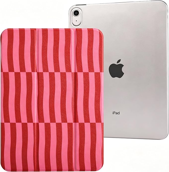 case for ipad 11th Generation11 Inch 2025 (A16 Chip) &amp 10th Gen 10.9 Inch 2022 - Slim Scratch-Resistant Hard PC Translucent Back Shell Smart Cover Wake/Sleep FunctionBlack Bow