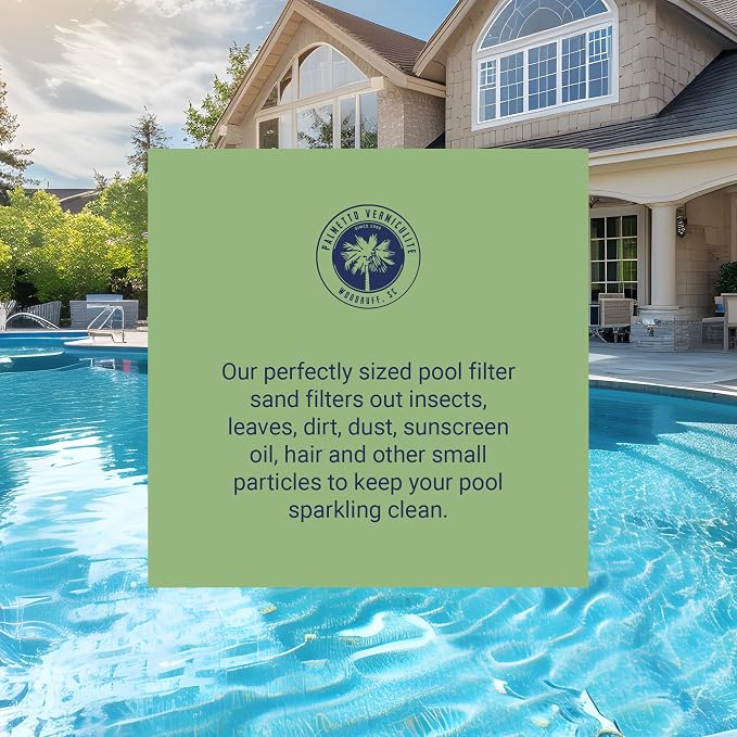 Palmetto 3 Pack Pool Filter Sand, Clean and Clear Water, Natural Sand
