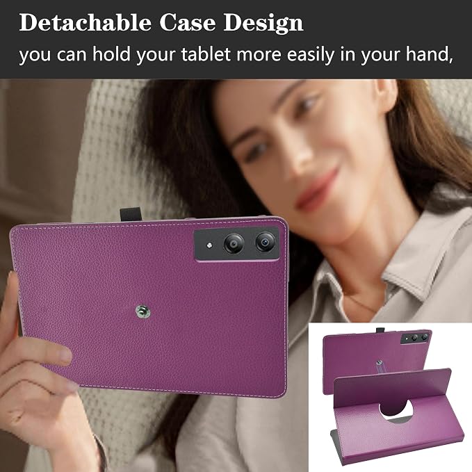 LiuShan Compatible with DOOGEE U13 caseDOOGEE Tab E3 Pro case360 Degree Rotation Stand PU Cover for DOOGEE U13/ DOOGEE Tab E3 Pro/Blackview Mega 8/ SVITOO P1300/ SVITOO P300 13 Inch TabletBlack