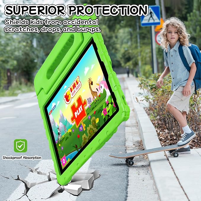 Case for iPad Pro 12.9 Case 2022/2021/2020/2018 with Pencil Holder &amp Hadle Stand Super Protection Kids Proof Cover for iPad Pro 12.9 inch 3rd/4th/5th/6th Generation Black