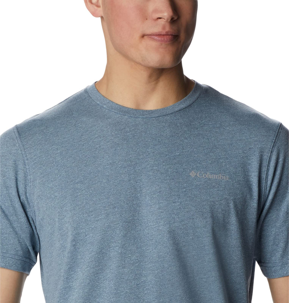Columbia Men's Thistletown Hills Short Sleeve, Dark Mountain/Sky Blue, 2X Big