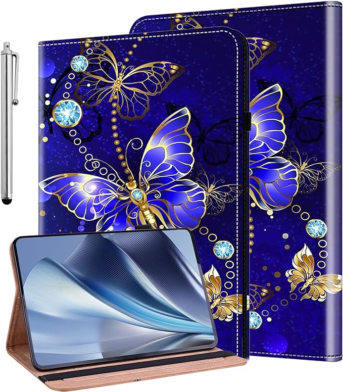 Case for Samsung Galaxy Tab A 10.1 2019 Model SM-T510/T515/T517 Stylus Holder Flip Wallet Leather Shockproof Cover for Galaxy Tab A SM-T510 Case Bicolor Marble