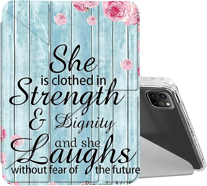 for iPad 10.2 &amp 10.5/iPad 9th/8th/7th Generation 10.2 2021 2020 2019 Case Mutil Angles Folding Y-Shaped Stand Cover with Pencil Holder Auto Wake/SleepAmerican Flag and Cow