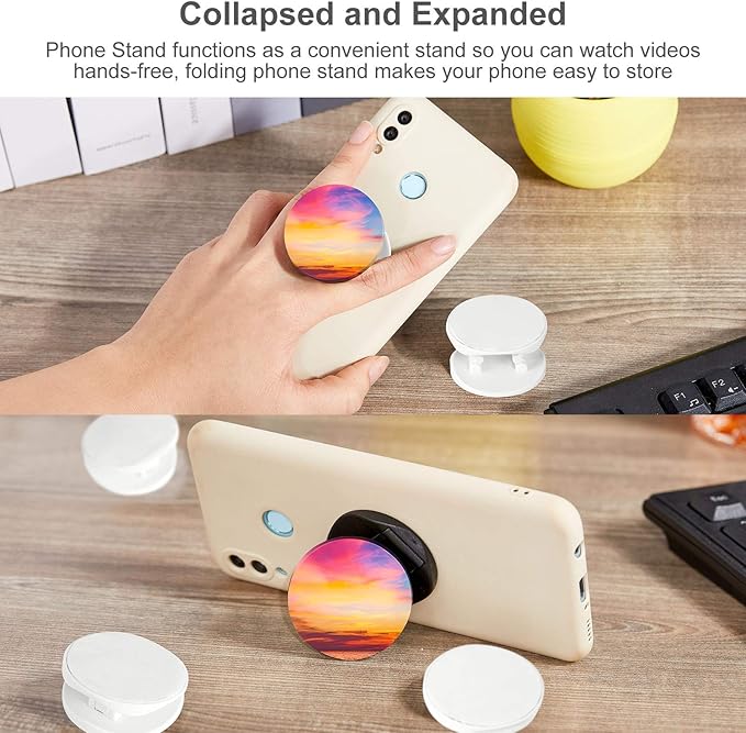 30 Pack Blank Phone Grip Holder Expandable Phone Grip StandBlack