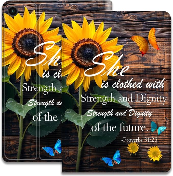 Case for Samsung Galaxy Tab A11 + Plus/A9 + Plus 11 Inch 2025/2023 Ultra-Thin Multi-Angle Protective Cover with Auto Sleep/Wake Black Cat and the Blue Flower