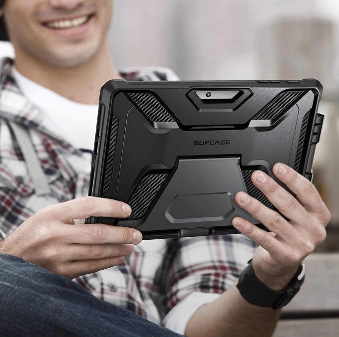 SUPCASE for Microsoft Surface Go Case with Stand (Unicorn Beetle Pro) [Pen Holder] [Military-Grade Protection] Heavy Duty Rugged Tablet Cover for Surface Go 4 / Go 3 / Go 2 / Surface Go Black