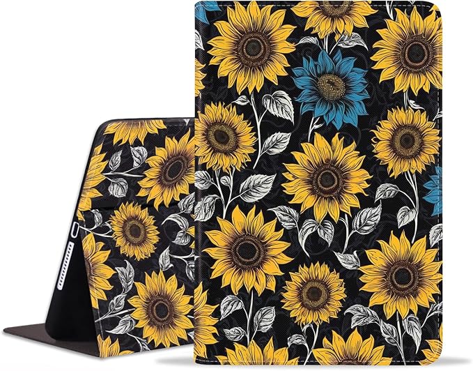 Case for iPad 6th/5th Generation (2018 2017 Model 9.7 Inch) iPad Air 2/Air 1 (9.7 Inch) Slim PU Leather Stand Folio Cover with Auto Wake Sleep African Woman Wolf