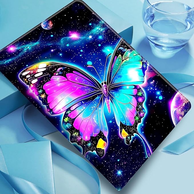 DIGTIALLL Case for Amazon Kindle Fire 7 Inch Tablet (9th/7th/5th Generation 2019/2017/2015 Release) PU Leather Smart Protective Cover with Auto Sleep/WakeBeach Palm Trees