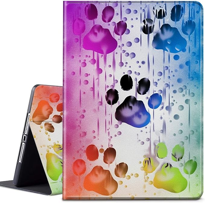Case for Samsung Galaxy Tab A9 Plus 2023/A11 Plus 2025 11 inch Lightweight Protective PU Leather Smart Stand Cover with Auto Wake Sleep Tablet Case Cover - American Flag &amp Fish