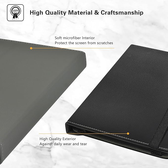 LiuShan Compatible with T-Mobile REVVL Tab 2 Case360 Degree Rotation Stand PU Cover for T-Mobile REVVL Tab 2 5G Tablet 2025 Released 10.1 Tablet（Not Fit Revvl Tab 5G 10.36Black