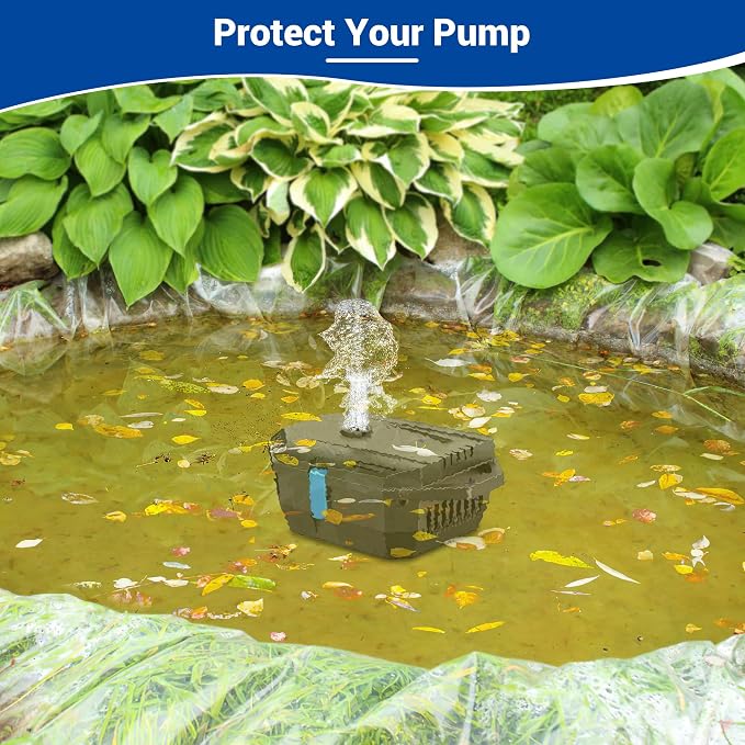 NFESOLAR Small Pond Filter for Outdoor Ponds Fish Tank 50-600 Gallon, Filter
