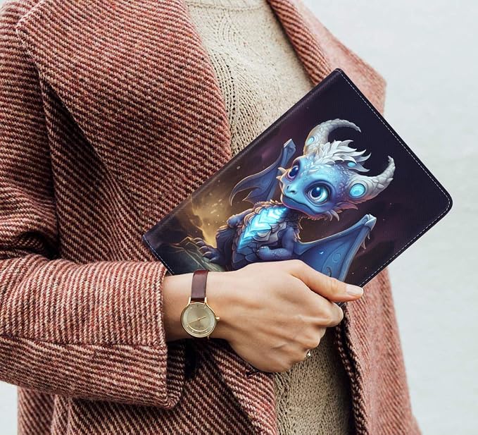 Case for Samsung Galaxy Tab S10 Plus 2024/ S9 Plus/ S9 FE Plus 5G 12.4 Inch 2023 Slim PU Leather Stand Folio Cover with Auto Wake Sleep Abstract Paint Dogs