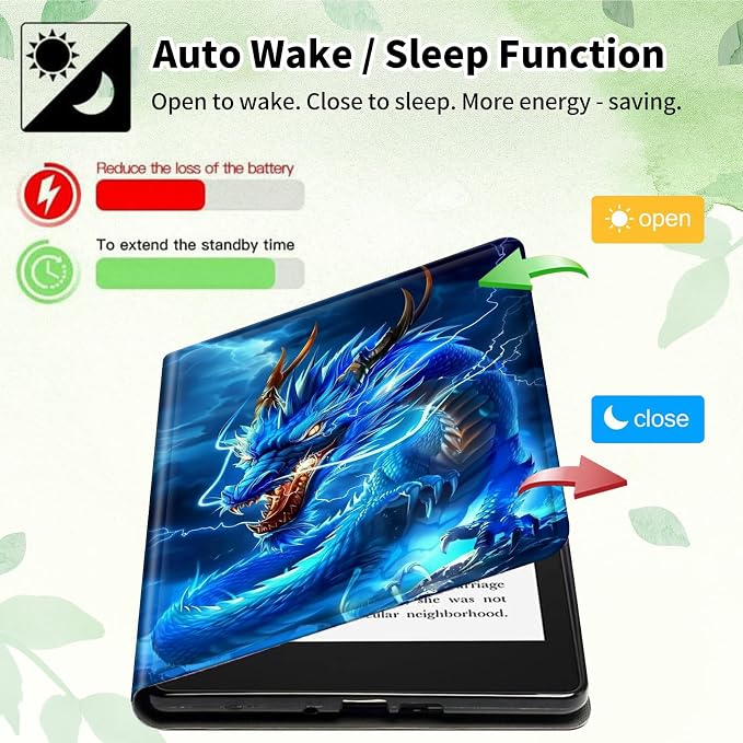 Case for 10.2 Kindle Scribe (2024/2022 Release) Slim PU Leather Lightweight Adjustable Stand Smart Shell Cover with Auto Wake/Sleep for 10.2 Amazon Kindle Scribe E-ReaderA Dog