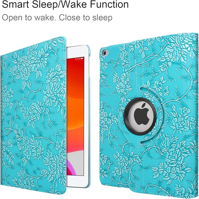 for iPad mini 1/2/3 Case Cover 7.9” – 360° Rotating Stand with Auto Sleep/Wake