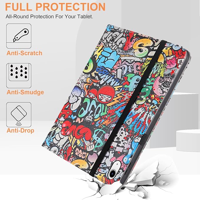 for iPad A16 Case 11 Inch 2025Cover for iPad 10th 11th Generation Case with Pencil HolderBlack