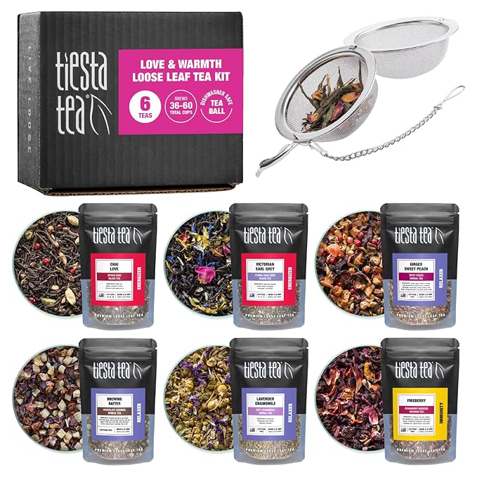 Tiesta Tea - Love & Warmth Loose Leaf Tea Gift Set, Loose Leaf