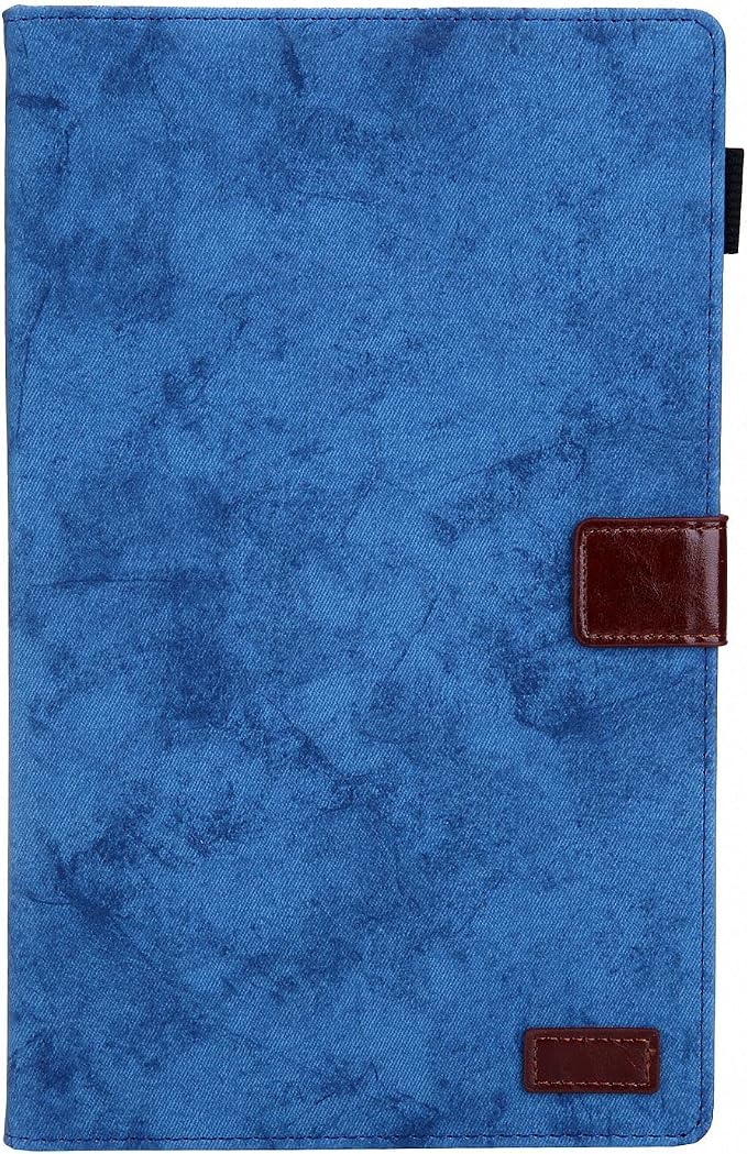 Kindle Fire HD 8 Tablet Case (8th/7th/6th Generation)Smart Stand Synthetic Leather Cover with Auto Wake/Sleep [Card &amp Pencil Holder] for 8 Amazon Fire HD 8 (2018/2017/2016) Blue Sea Beach
