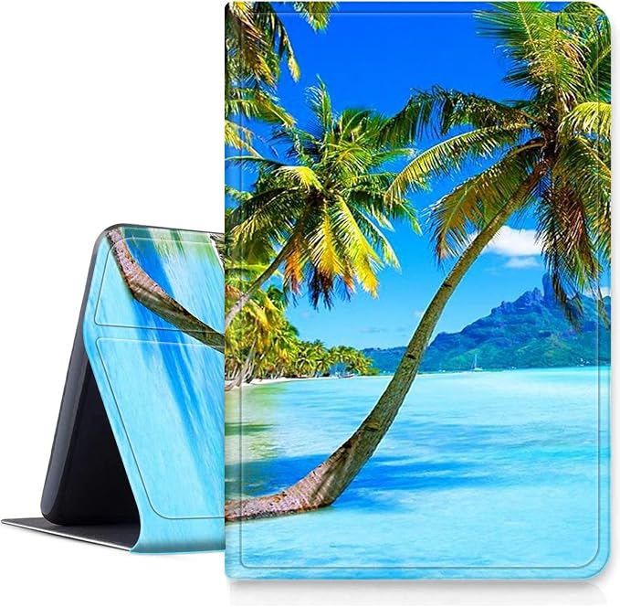 Case for Amazon Fire 7 Tablet 2019/2017 Release 9th/7th Generation PU Leather Smart Protective Cover with Auto Sleep/Wake for Fire 7 2019Beautiful Sunset