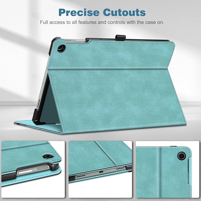 Fintie Case for Google Pixel Tablet 11 inch 2023 Multi-Angle Viewing | Protective Stand Cover with Pocket &amp Pencil Holder Compatible with Charging Speaker Dock Blossom