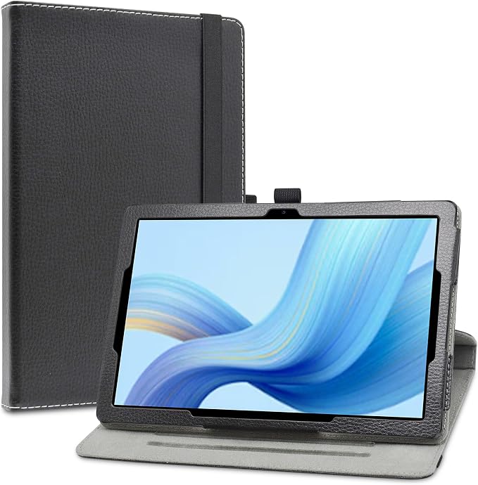 LiuShan Compatible with DOOGEE U9 / U10 PRO Rotation Case 360° Rotatable Stand PU Cover for 10.1 DOOGEE Tablet Black