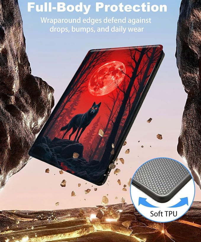 for iPad 11th Generation (A16 2025) 11 / iPad 10th Gen 10.9 2022 Case 360° Rotating PU Leather Stand Cover with Auto Sleep/Wake Shockproof TPU Backl Two Dragons Fighting