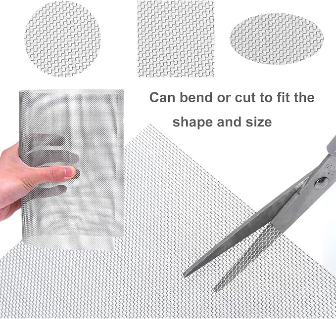 Stainless Steel Screen Mesh 30 Mesh Cloth, 304 Wire Netting Roll, Durable