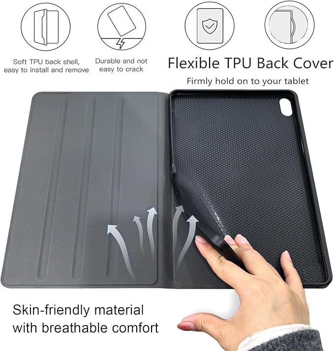 Case for Samsung Galaxy Tab A11 Plus 2026 &amp Galaxy Tab A9+ 11 Slim Smart Stand Cover with Auto Wake/Sleep Shockproof Protective Shell for Work &amp School Astronaut