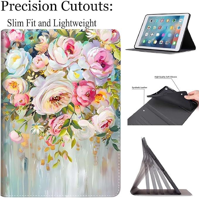 Case for New iPad (A16) 11th Generation 11 Inch 2025for iPad 10th Generation 2022 10.9 Inch Multi-Angle Stand Smart Cover Shockproof with Auto Wake/Sleep ，Starry Sky