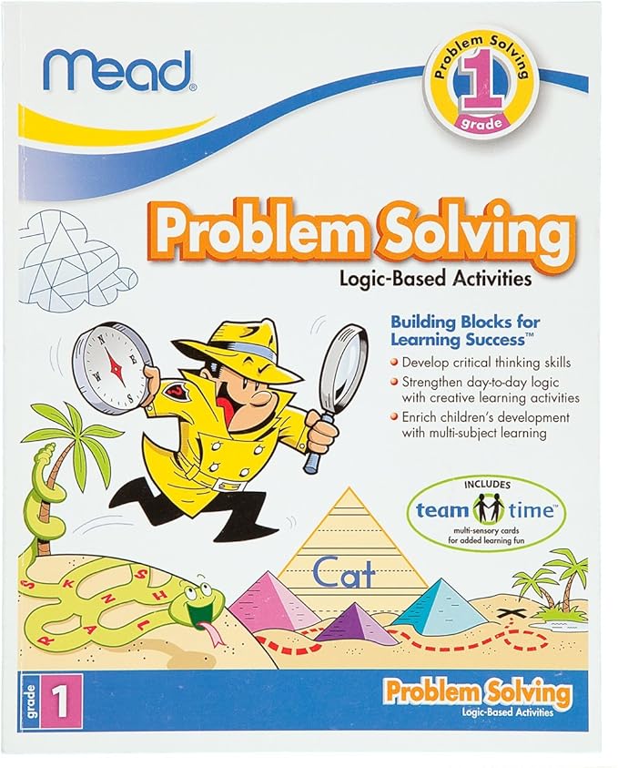 Mead 1st Grade Problem Solving Workbook, 10 x 8-Inches, 96 Pages (48028)