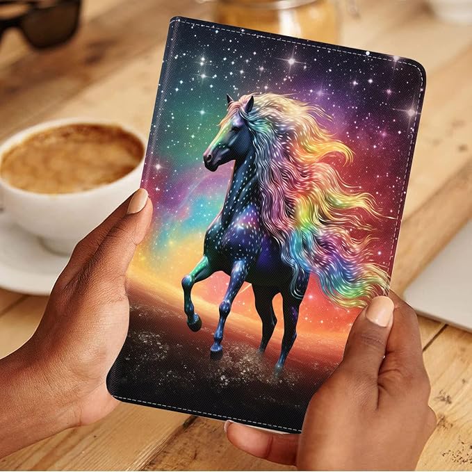 Case for Samsung Galaxy Tab A 8.0 2019 (SM-T290/T295/T297) Slim Lightweight PU Leather Stand Cover with Auto Wake/Sleep for Galaxy Tab A 8.0 Inch Abstract Watercolor Art Dogs