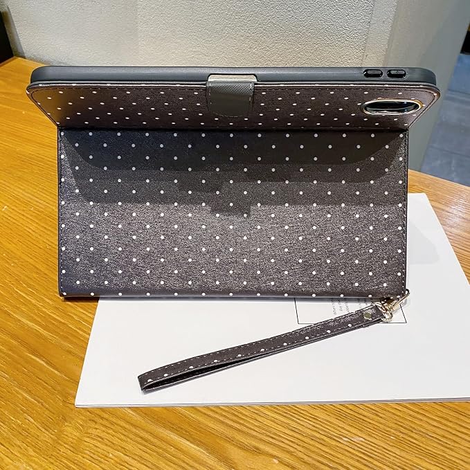 Checkered Case for iPad (A16) 11th Generation 11 Inch (2025) iPad 10th Generation 10.9 Inch (2022) with Pencil Holder (Black)