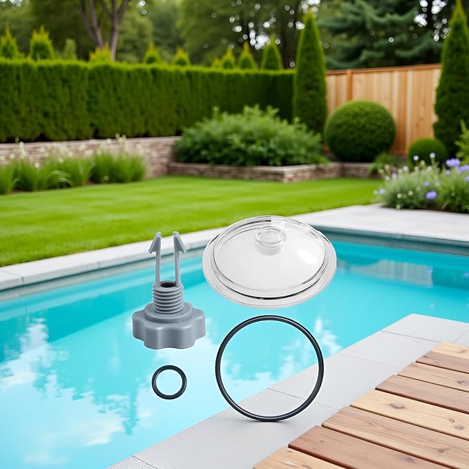 SF80110-1 Leaf Trap Cover Lid, Pool Leaf Trap Cover Lid, O-Ring & Valve