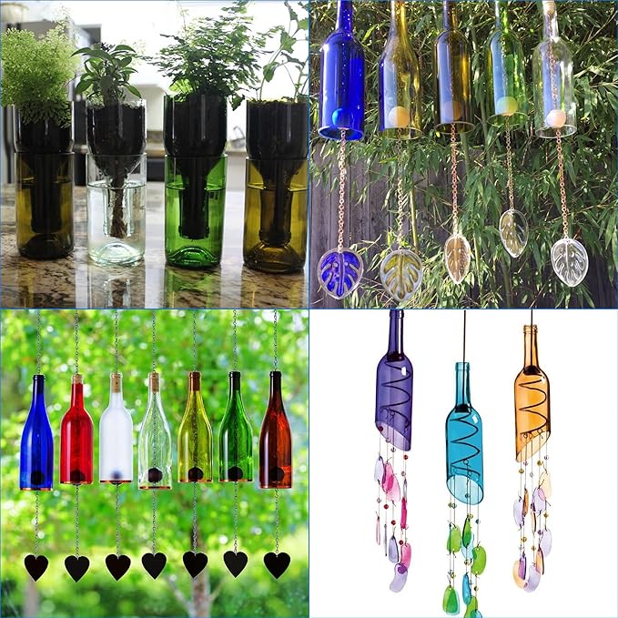 Smasener Glass Bottle Cutter, Suitable for Round and Square Bottles [S-201]