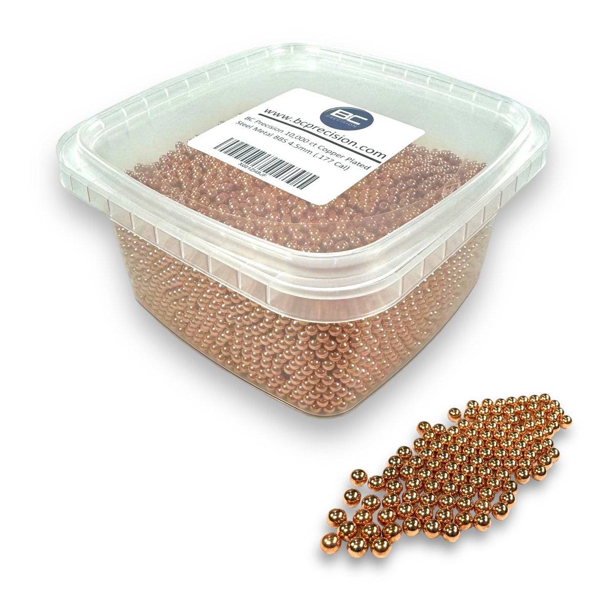 10,000 ct Copper Plated Steel Metal BBS 4.5mm (.177 Cal)