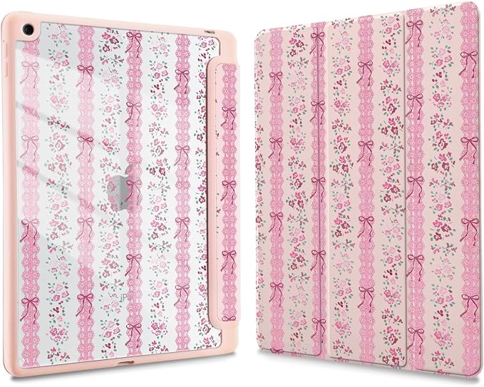 Joyland Leopard Print for iPad 10th Generation Case 10.9 inch 2022/iPad (A16) 11th Gen 11 2025Built-in Pencil Holder with Shockproof Cover Clear Transparent Back Shell Auto Wake/SleepBlack