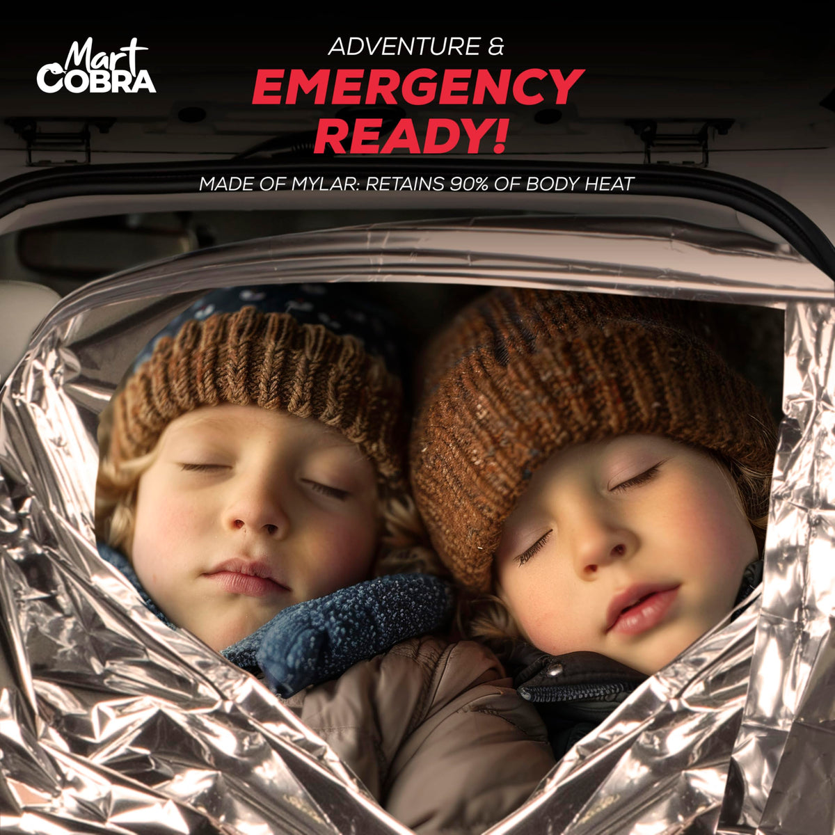 Emergency Blanket Mylar Thermal Space Survival Gear & Supplies 100-Pack