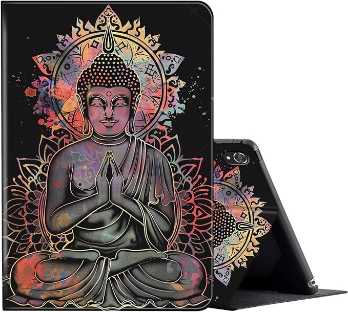 FUYOCWE for iPad Pro 13 Inch Case (M47th Generation2024 Model A2925A2926A3007)PU Leather Slim Folding Stand Case for iPad 13 7th GenAuto Sleep Wake Cover -A Dream Catcher Wolf