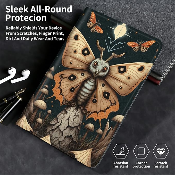 for Samsung Galaxy Tab A8 Case for Samsung Galaxy Tab A8 10.5 Case 2022 Lightweight Smart Cover PU Leather Adjustable Stand Protective Cover with Auto Wake/Sleep - Art Butterfly