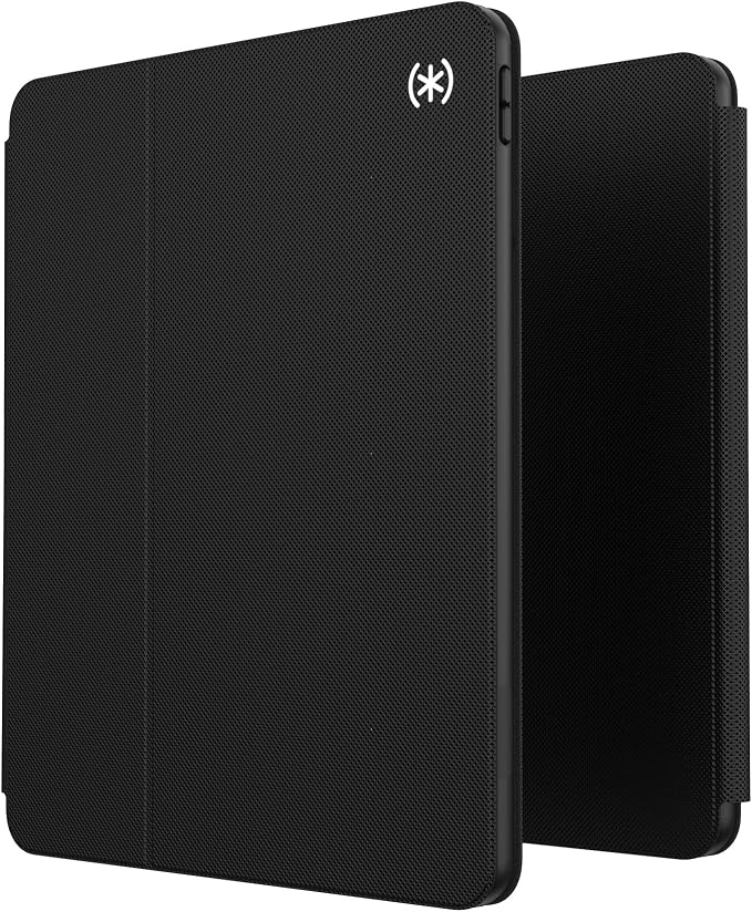 Speck Products Presidio PRO Folio iPad 2021/iPad Pro (2018-2020) 12.9-Inch Case with Microban Protection Black/Black