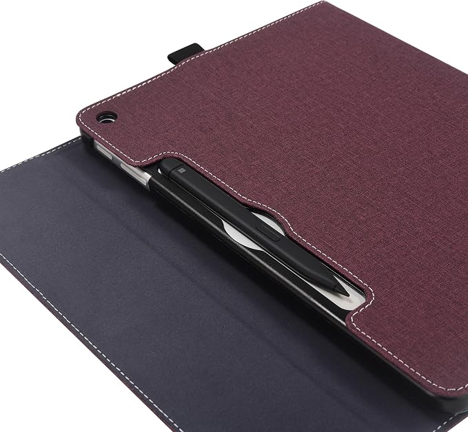Tablet Case for 2025 New Microsoft Surface Pro 1st Edition 12-inch PU Leather &amp Hard Shell Laptop Protective Cover with Multi-Angle Built-in Kickstand &amp Pen Holder (Black)