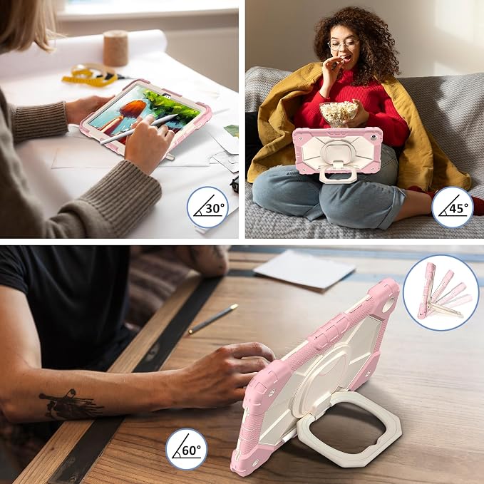Dteck Case for Samsung Galaxy Tab A 8.0 (2015) Tablet SM-T350/355/357 Case 8 Inch PU Leather Lightweight Folio Case with Card Slots/Stand Features Cute Cartoon Protective Cover Purple Butterfly